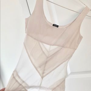 Versace White Sheer Tank Top XS